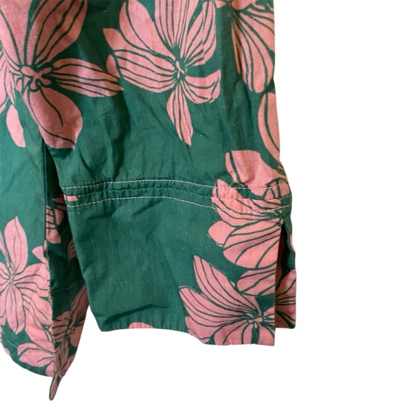 Reyn Spooner Green and Pink Floral Shirt - Picture 4 of 6